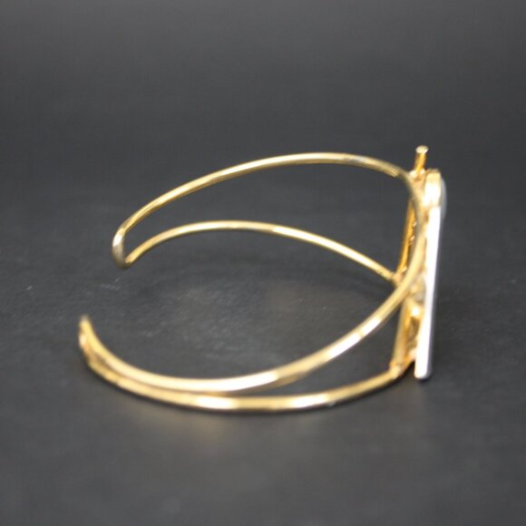 Vintage Modernist Christopher Poly Cuff Bracelet Small wrist - Picture 3 of 5